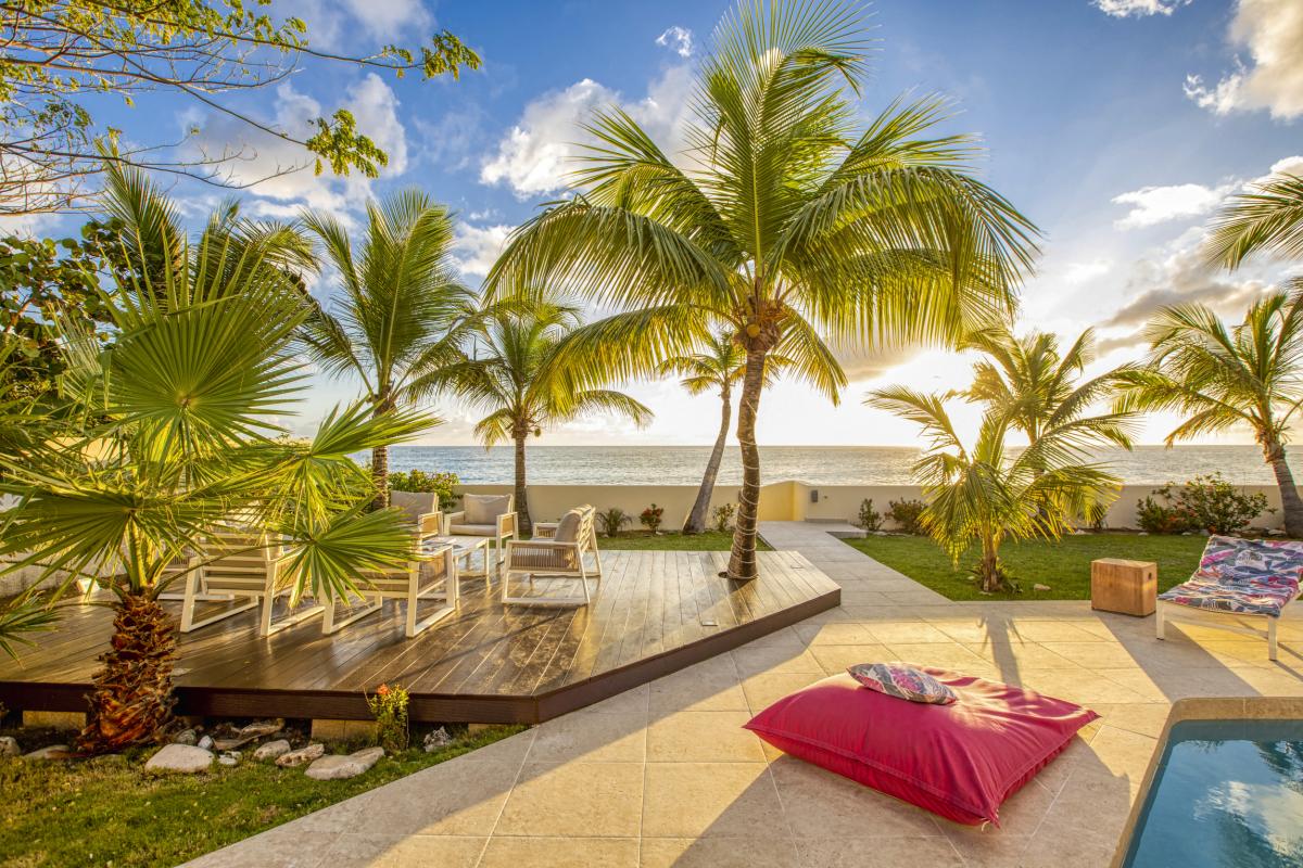65_Location villa 4 chambres Beacon Hill Saint Martin - coucher de soleil